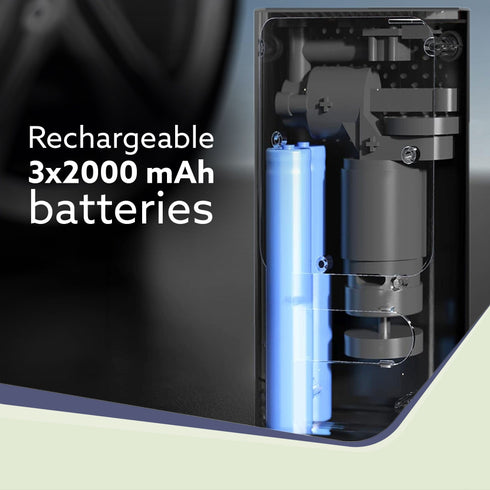 Regency Cordless Tyre Inflator, Portable Air Compressor, Flash Light, Power Bank, Multipurpose Use, Rechargeable, Up to 150 Psi Air Pump for Car, Bike, Foot Balls, Inflatables